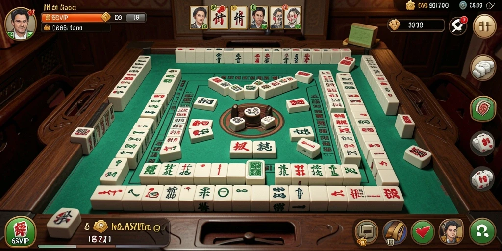Screenshot gameplay Mahjong 6SVIP yang menarik dan memikat.