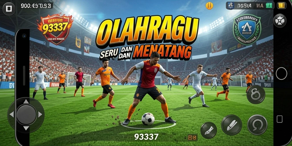 Tampilan gameplay menarik dari game olahraga 93337.