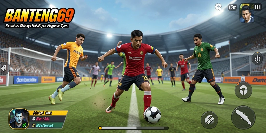 Tangkapan layar gameplay BANTENG69 yang menunjukkan aksi seru dalam olahraga.