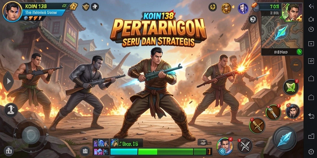 Screenshot KOIN138 menampilkan aksi pertarungan yang mendebarkan.