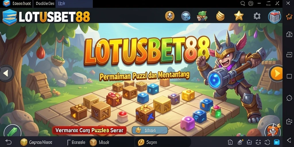 Gameplay seru LOTUSBET88 dalam menyelesaikan puzzle menantang.