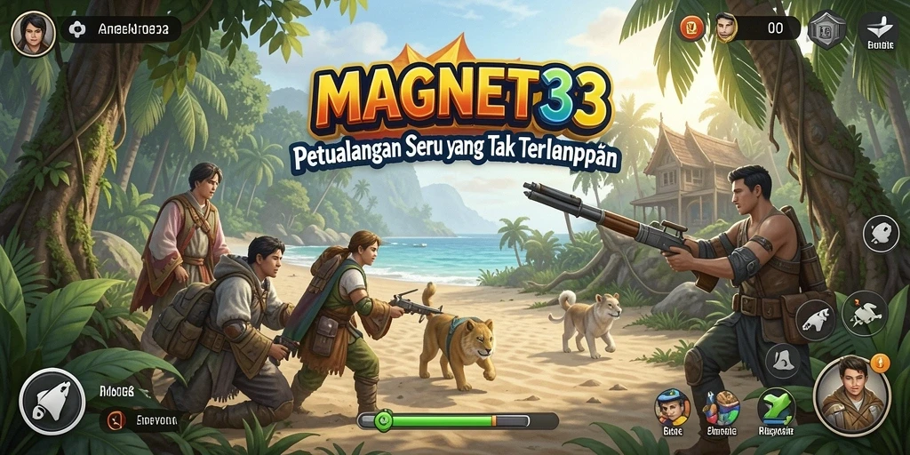 Tampilan gameplay penuh tantangan dalam MAGNET33.