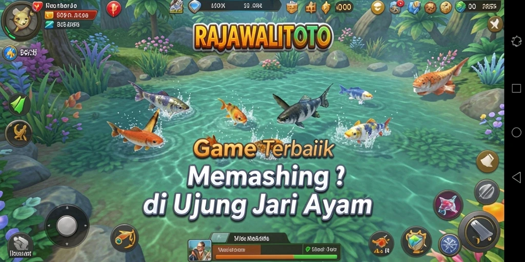 Screenshot utama RAJAWALITOTO menampilkan gameplay memancing yang seru dan grafis yang memikat.