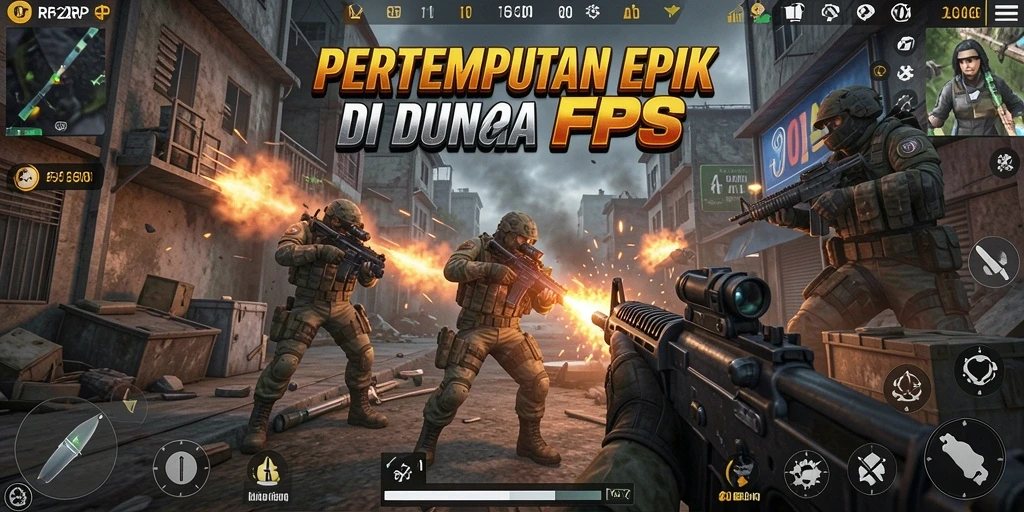 Tangkapan layar gameplay RP62RP yang menunjukkan aksi tembak-menembak yang intens.