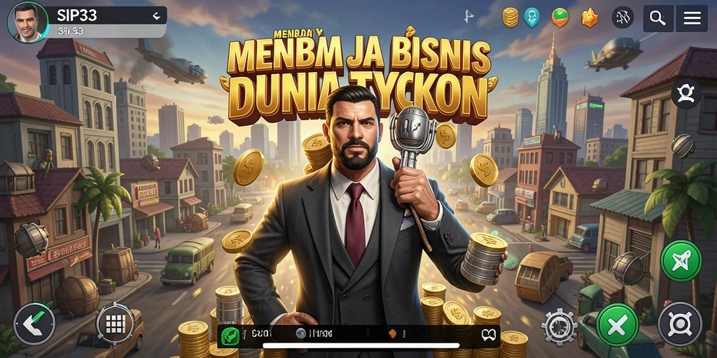 Tampilan gameplay SIP33 dengan berbagai strategi Tycoon yang menarik.