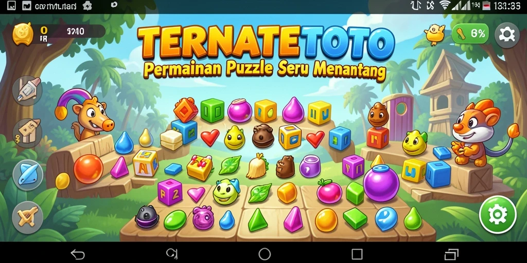 Screenshot gameplay menunjukkan aksi mendebarkan dalam TERNATETOTO.