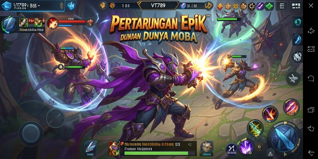 Tampilan gameplay seru dalam <strong>VT789</strong> saat karakter bertarung.