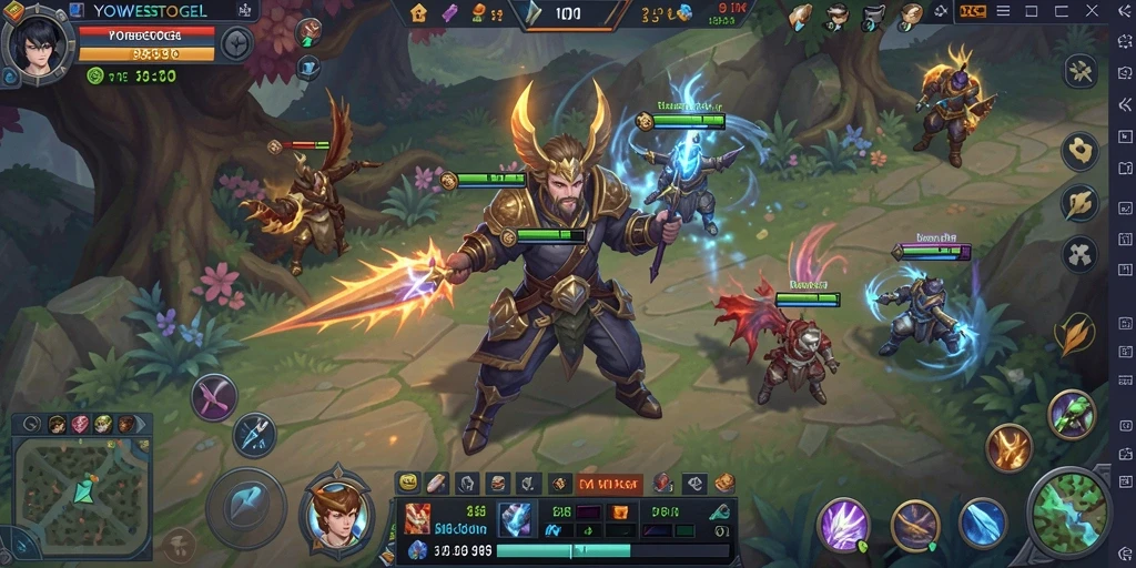 Screenshot gameplay YOWESTOGEL menampilkan aksi pertarungan seru dalam dunia MMORPG.